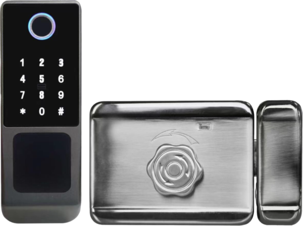 1.Single Fingerprint 2.Password+IC card 3.Key 4.TUYA WIFI / TT Lock APP Bluebooth 5.4AA battery 6. IP 65 waterproof 7.Optional remote Kit