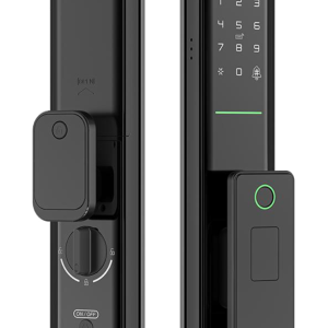 1.Fingerprint 2.Password+IC Card 3.key 4.TUYA APP 5.Cat eye function With taking real time picture to send for APP 6.8AA Alkaline batter